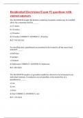 Residential Electrician Exam #2 questions with correct answers