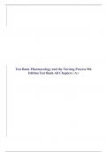 Test Bank for Pharmacology and the Nursing Process 9th and 10th Editions By Linda Lilley, Shelly Collins , Julie Snyder All Chapters |A+