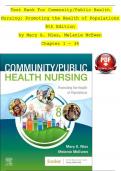 TEST BANK For Community/Public Health Nursing: Promoting the Health of Populations 8th Edition by Mary A. Nies, Melanie McEwen | Verified Chapter's 1 - 34 | Complete Newest Version