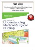 Davis Advantage for Understanding Medical-Surgical Nursing 7th Edition Test Bank By Williams & Hopper ISBN: 9781719644587, All 57 Chapters Covered, Verified Latest Edition