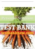 Test Bank For Personal Nutrition - 10th - 2019 All Chapters - 9781337557955