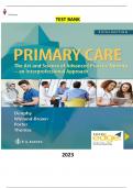 Test Bank - Primary Care: Art and Science of Advanced Practice Nursing - An Interprofessional Approach 5th Edition by Lynne M. Dunphy - Complete Elaborated & Latest Test Bank. ALL Chapters(1-82) Included & Updated