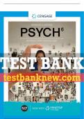 Test Bank For PSYCH - 6th - 2020 All Chapters - 9780357041215