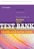 Test Bank For New Perspectives Microsoft® Office 365 & Access 2019 Comprehensive - 1st - 2020 All Chapters - 9780357025758