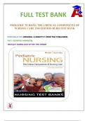 PEDIATRIC NURSING THE CRITICAL COMPONENTS OF NURSING CARE 2ND EDITION RUDD TEST BANK