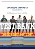 Test Bank For Supervisor's Survival Kit 11th Edition All Chapters - 9780132396981