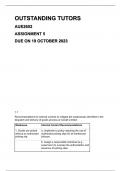 AUE2602 Assignment 5 due on 19 October 2023