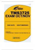 TMS3725 OCT-NOV 2023 EXAM