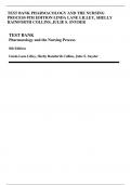 TEST BANK PHARMACOLOGY AND THE NURSING PROCESS 8TH EDITION LINDA LANE LILLEY,