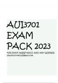 AUI3701 EXAM PACK 2023 FOR EXAM ASSISTANCE AND ANY QUERIES: biwottcornelius@gmail.com