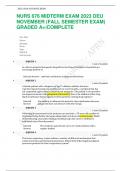 NURS 676 MIDTERM EXAM 2023 DEU NOVEMBER (FALL SEMESTER EXAM) GRADED A+|COMPLETE