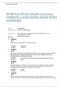 NURS 676 FINAL EXAM  VERSION 3 (GENUINE EXAM WITH ANSWERS)