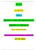 DESIGN AND TECHNOLOGY AND PRODUCT DESIGN