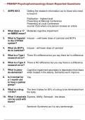 PMHNP Psychopharmacology Exam Reported Questions with correct solutions only