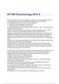 ATI RN Pharmacology Questions & Answers 2023 ( A+ GRADED 100% VERIFIED)