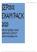 SEP1501  EXAM PACK 2023 FOR ANY QUERIES & EXAM ASSISTANCE CONTACT: biwottcornelius@gmail.com