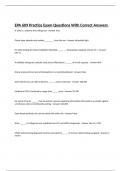 EPA 609 Practice Exam Questions With Correct Answers 