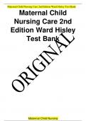 Maternal Child Nursing Care 2nd Edition Ward Hisley Test Bank