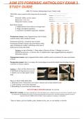 ASM 275: Forensic Anthropology Exam 3 Study Guide