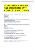 SOWK EXAM CHAPTER 7&8 QUESTIONS WITH COMPLETE SOLUTIONS 