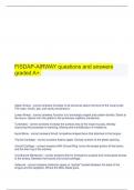  FISDAP-AIRWAY questions and answers graded A+.