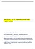 EMT airway fisdap questions and answers 100% verified.