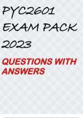 PYC2601 EXAM PACK 2023