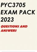 PYC3705 EXAM PACK 2023