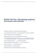 MLPAO Test Prep ~ Microbiology questions and answers well illustrated.