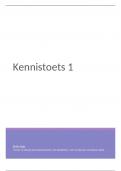 Kennistoets 1 samenvatting