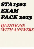 STA1502 EXAM PACK 2023