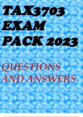 TAX3703 EXAM PACK 2023