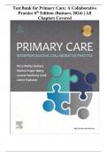 Test Bank for Primary Care: A Collaborative Practice 6th Edition (Buttaro, 2024) | All Chapters Covered