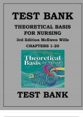 Theoretical Basis for Nursing 3rd Edition McEwen Wills