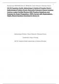 NR 503 Population Health, Epidemiology & Statistical Principles Week 6 Epidemiological Problem Chronic Obstructive Pulmonary Disease Complete Solutions Latest Verified Review 2023 Practice Questions and Answers for Exam Preparation, 100% Correct with Expl