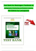 TEST BANK For Bontragers Textbook of Radiographic Positioning and Related Anatomy 9th Edition by Lampignano | Complete Chapter's 1 - 20 | 100 % Verified