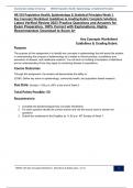 NR 503 Population Health, Epidemiology & Statistical Principles Week 1 Key Concepts Worksheet Guidelines & Grading Rubric Complete Solutions Latest Verified Review 2023 Practice Questions and Answers for Exam Preparation, 100% Correct with Explanations, H