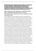 NR 503 Population Health, Epidemiology & Statistical Principles Week 1 Epidemiology and Advanced Practice Nursing Latest Verified Review 2023 Practice Questions and Answers for Exam Preparation, 100% Correct with Explanations, Highly Recommended, Download