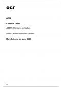 ocr GCSE Classical Greek J292/06 June2023 Question Paper and Mark Scheme.