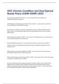 UHC Chronic Condition and Dual Special Needs Plans (CSNP-DSNP) 2022 updated to pass