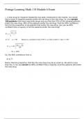 Portage Learning Math 110 Module 6 Exam