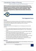 NR 504 Leadership And Nursing Practice Role Development Week 5 Peer Engagement Forum Guidelines and Rubric Latest Verified Review 2023 Practice Questions and Answers for Exam Preparation, 100% Correct with Explanations, Highly Recommended, Download to Sco