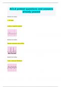 ACLS pretest questions and answers already passed