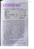 Rutherford atomic model  short notes 