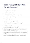 AEST study guide Test With Correct Solutions A+ GRADED 100% VERIFIED