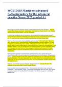 WGU D115 Master set advanced Pathophysiology for the advanced practice Nurse 2023 graded A+ Which type of genetic disease affects males more frequently than females? - Correct Answer-Sex-Linked recessive. Since males only have one X and one Y, if the affe