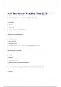 Nail Technician Practice Test 2023 questions and verified correct answers