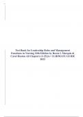 Test Bank for Leadership Roles and Management Functions in Nursing 10th Edition by Bessie L Marquis & Carol Huston All Chapters (1-25)|A+ latest2023