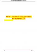 (NGN) NEW GENERATION NCLEX QUESTIONS FOR 2023 EXAM WOTH All the Questions and 100% Correct Answers Best Studying Material Graded A+