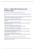 Exam 1 - MTC A&P Questions And Answers 2023